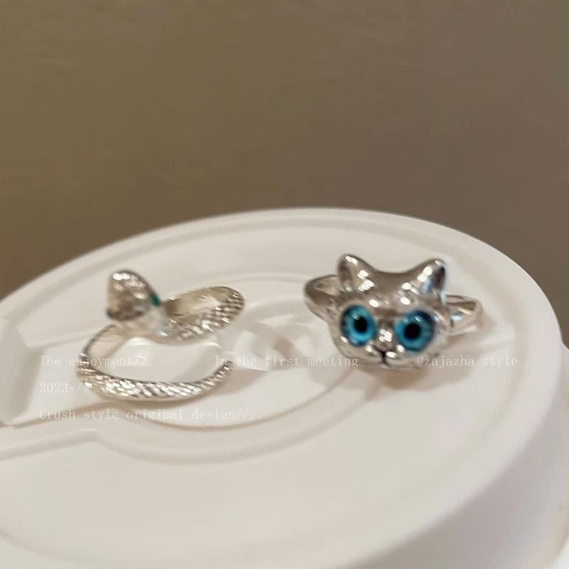 Wholesale Cat snake ring  temperament Internet celebrity girlfriends ring